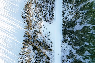 Voyage Raid en traîneau vers la chute Blanche 2