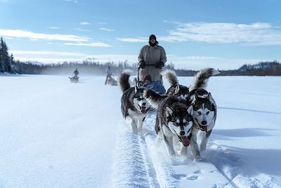 Voyage Raid en traîneau vers la chute Blanche 1