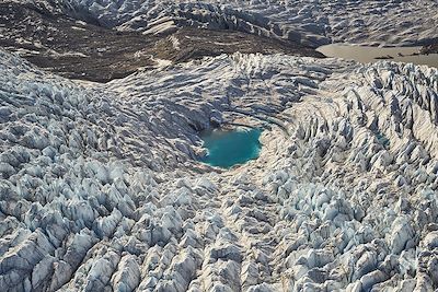 © Peter Lindstrom / Visit Greenland - Calotte glaciaire près de Kangerlussuaq - Groenland Calotte glaciaire près de Kangerlussuaq - Groenland