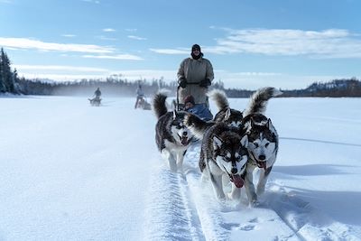 © Hugo Villegas / @huviprod - Expédition en chiens de traîneau - Québec - Canada Expédition en chiens de traîneau - Québec - Canada