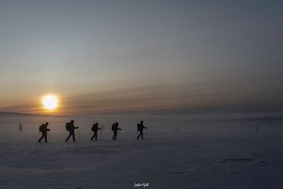 © Stéphane Michel - Randonnée en ski Altaï - Laponie - Finlande Randonnée en ski Altaï - Laponie - Finlande
