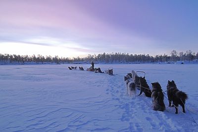 Voyage Raid en traîneau à chiens dans le Grand Nord  3