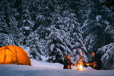 Bivouac en hiver - France 