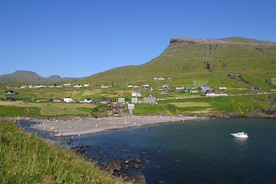 Le village de Leynar sur l'île Streymoy - Iles Féroé