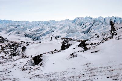 Russel glacier - Région de Kangerlussuaq en hiver - Groenland