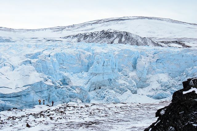 Iceberg : Traîneau à chiens en baie de Disko Voyage Traîneau à chiens en baie de Disko