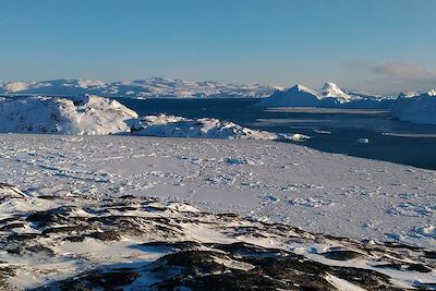 Fjord de glace Kangia - Baie de Disko en hiver - Groenland