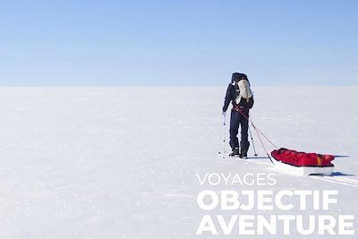 Homme sur la calotte polaire- Groenland