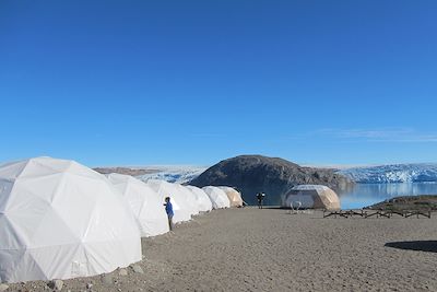 © Tasermiut - Vue sur les glaciers - Camp de Qaleraliq - Groenland Vue sur les glaciers - Camp de Qaleraliq - Groenland