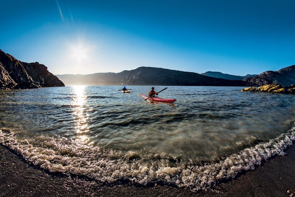 Voyage Kayak et randonnée entre icebergs et glaciers