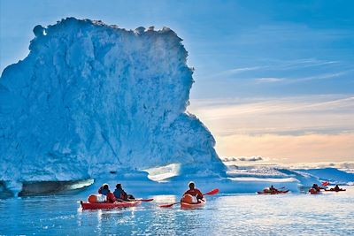 Voyage Kayak et randonnée entre icebergs et glaciers 1