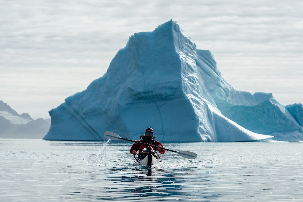 Image Eclipse; Groenland; kayak; randonnée