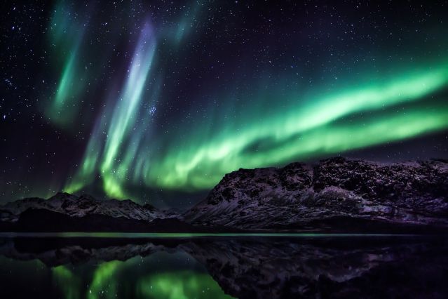 Observation aurores boréales Groenland