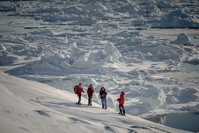 Randonnée en raquettes - Baie de Disko- Groenland