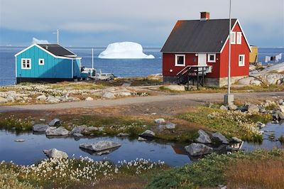 La ville de Qeqertarsuaq - Groenland