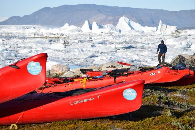 Kayak en baie de Disko - Groenland