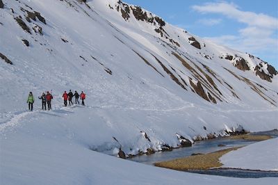 Randonnée en raquette en Islande