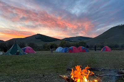 Bivouac dans le parc national Gorkhi-Terelj - Mongolie