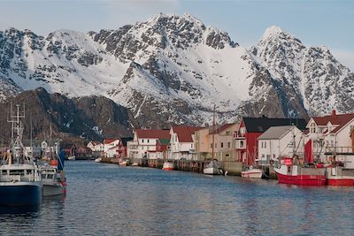 Village d'un fjord - Lofoten - Norvège