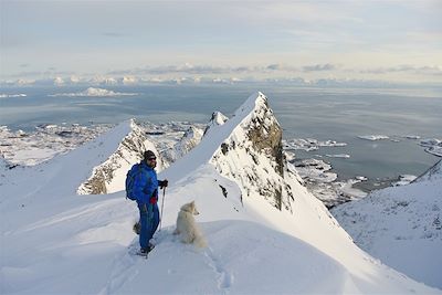 Raquette à neige aux îles Lofoten