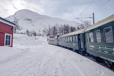 © Edwige Carron - Gare de Vatnahalsen - Train Flamsbana - Norvège Gare de Vatnahalsen - Train Flamsbana - Norvège