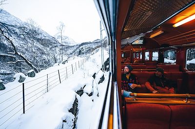 Train en hiver - Norvège 