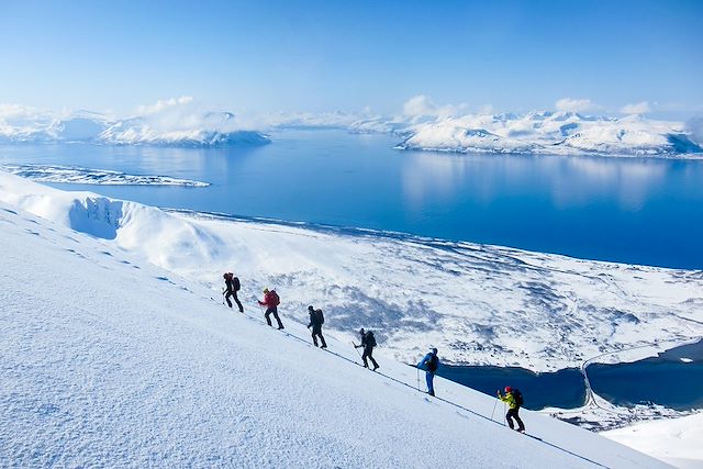 Ski de randonnée : Ski voile dans les Alpes de Lyngen Voyage Ski voile dans les Alpes de Lyngen