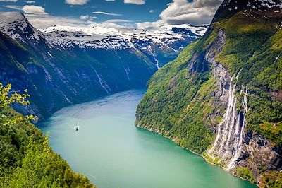 © Agustavop / Getty Images - Geirangerfjord - Seven Sister Waterfall - Norvège Geirangerfjord - Seven Sister Waterfall - Norvège