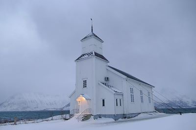 Eglise de Gimsoya - Iles Lofoten - Norvège