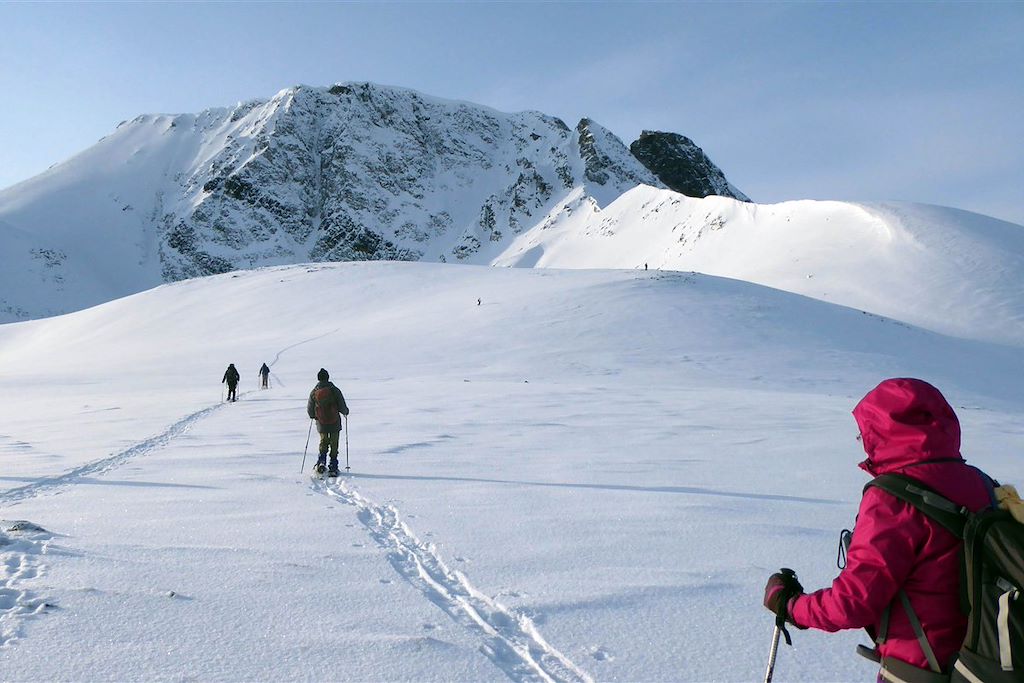 Image Norvège - randonnée raquettes à neige - Sommarøy Kvaløya et Senja