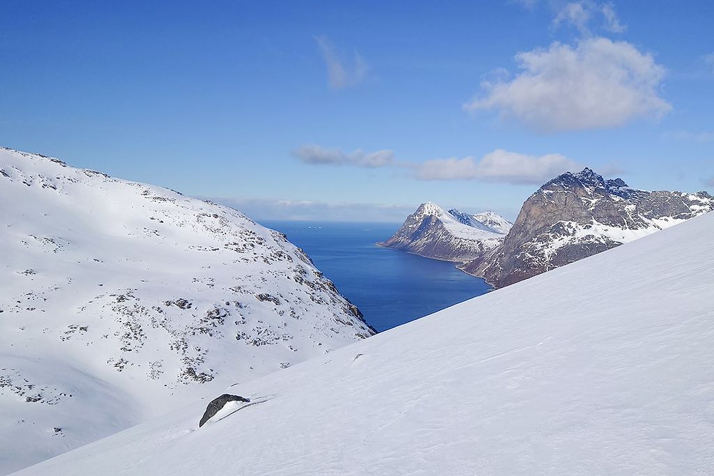 Image Norvège - randonnée raquettes à neige - Sommarøy Kvaløya et Senja