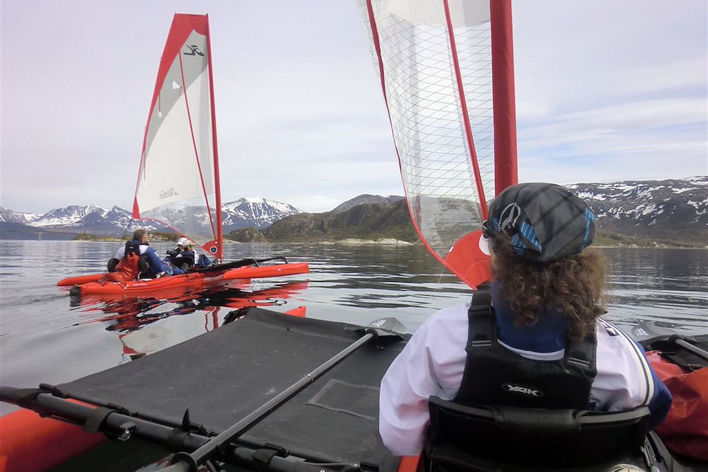 Image Kayak Tromso - Balade Îles De Norvège - Kayak À Voile À Tromso Et Sommarøy