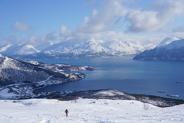 Voyage Sur les pentes des Alpes de Lyngen