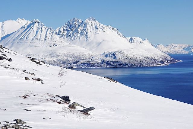 Voyage Sur les pentes des Alpes de Lyngen