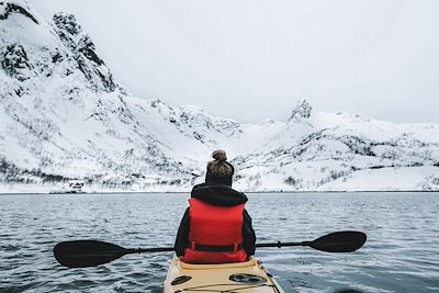 Kayak en Norvège