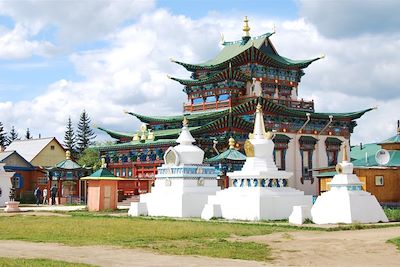 Le temple Datsan d'Ivolguinsk près de Oulan-Oude - Russie