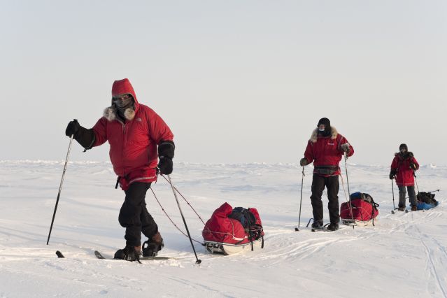 Randonnée à ski au Pôle Nord