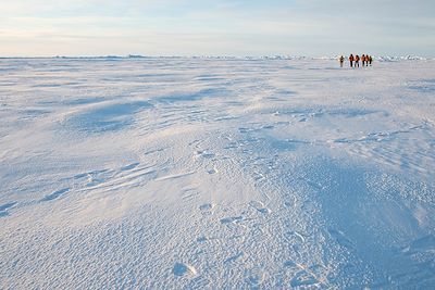 © Olivier Blaud / Studio PONANT - Randonnée en raquettes au Pôle Nord Randonnée en raquettes au Pôle Nord