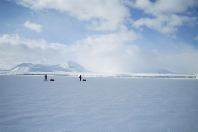 © Dominique Albouy - Randonnée à ski au Spitzberg Randonnée à ski au Spitzberg