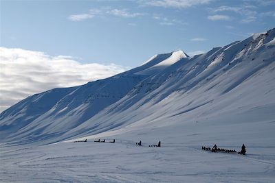 Traîneau à chiens - Spitzberg - Norvège