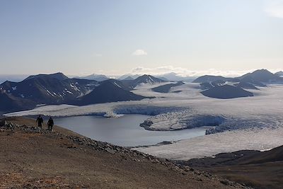 Vue sur les glaciers - Spitzberg 