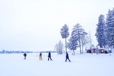 Randonnée en ski altaï - Laponie suédoise - Suède