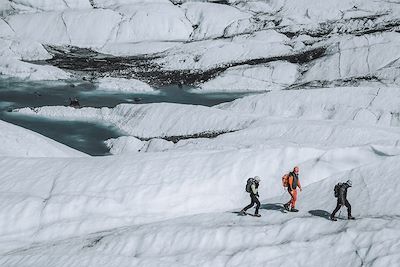 Randonnée glaciaire - Glacier Matanuska - Alaska - Etats-Unis