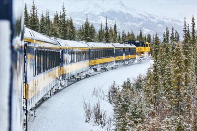 Train Alaska railroad - Alaska
