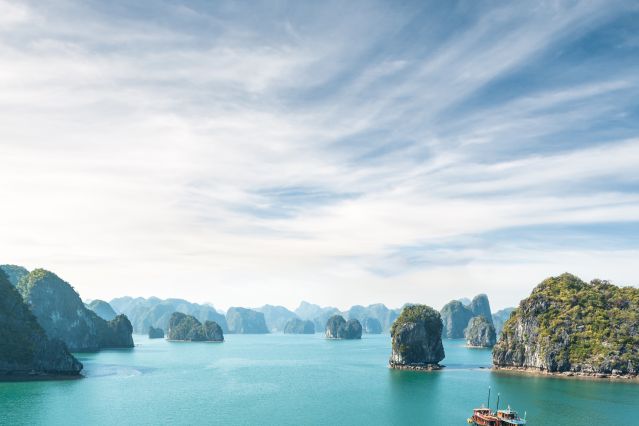Bateaux de la Baie d Halong - Vietnam 