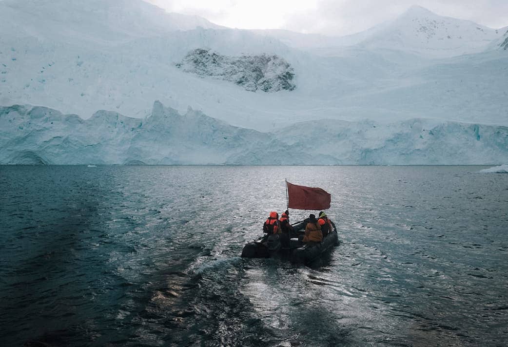 Vue aérienne des glaces